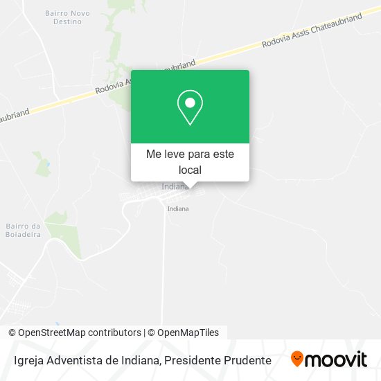 Igreja Adventista de Indiana mapa