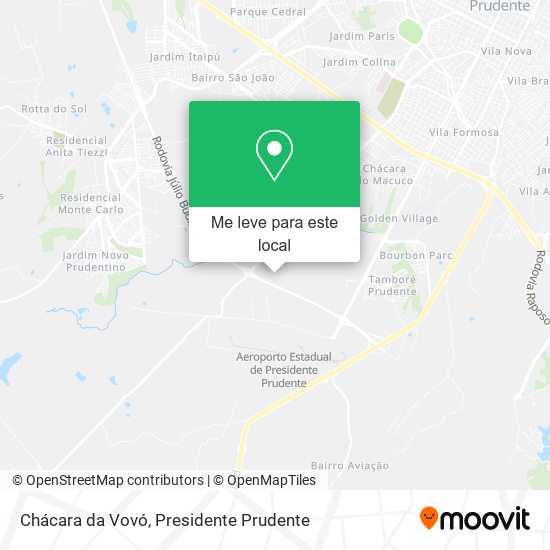 Chácara da Vovó mapa