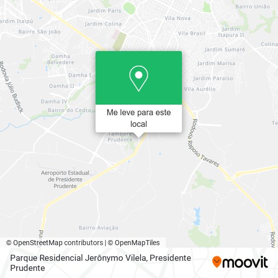 Parque Residencial Jerônymo Vilela mapa