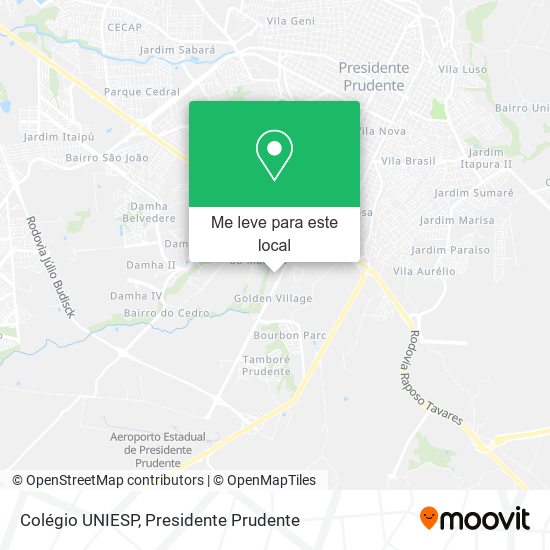Colégio UNIESP mapa