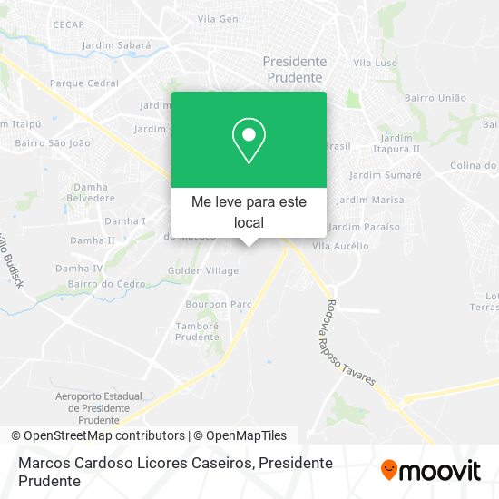Marcos Cardoso Licores Caseiros mapa