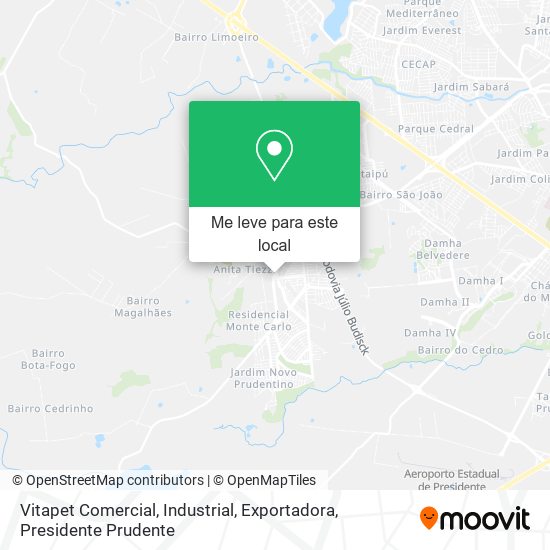 Vitapet Comercial, Industrial, Exportadora mapa