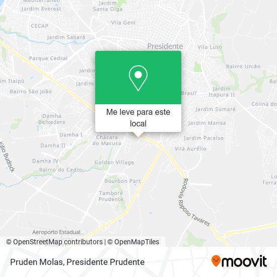 Pruden Molas mapa