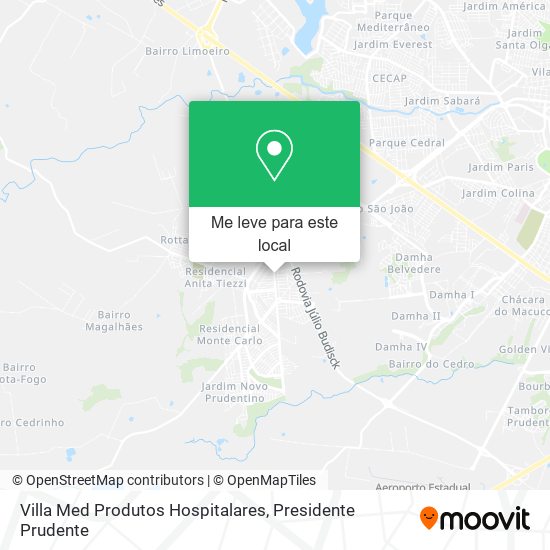 Villa Med Produtos Hospitalares mapa