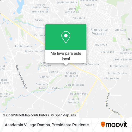 Academia Village Damha mapa
