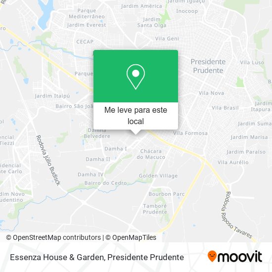 Essenza House & Garden mapa