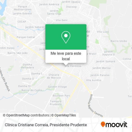 Clínica Cristiane Correia mapa