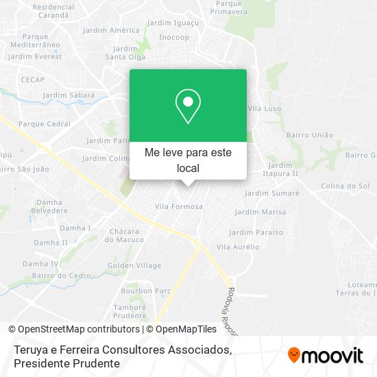 Teruya e Ferreira Consultores Associados mapa