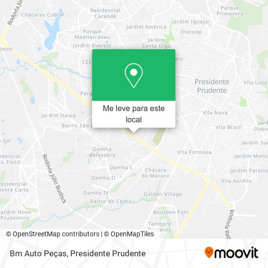 Bm Auto Peças mapa