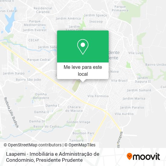 Laapemi - Imobiliária e Administração de Condomínio mapa