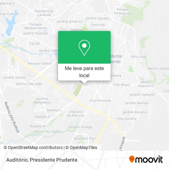 Auditório mapa
