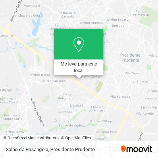 Salão da Rosangela mapa