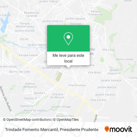 Trindade Fomento Mercantil mapa