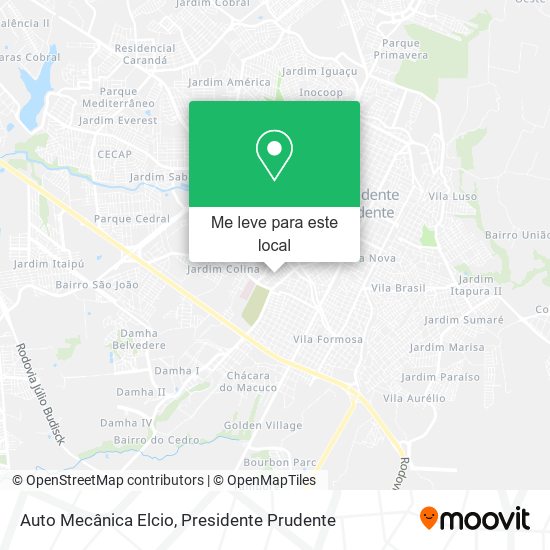 Auto Mecânica Elcio mapa