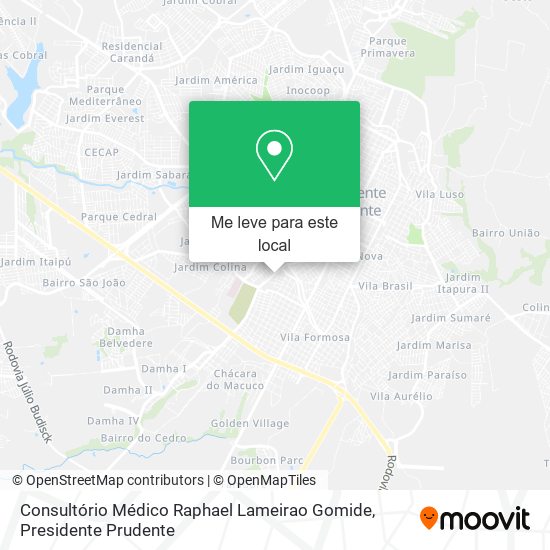 Consultório Médico Raphael Lameirao Gomide mapa