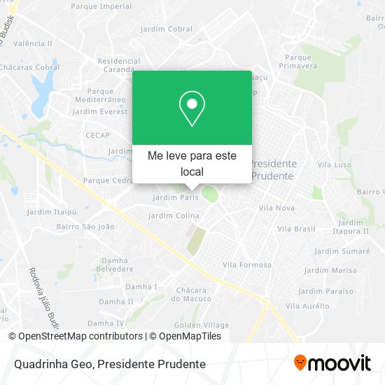 Quadrinha Geo mapa