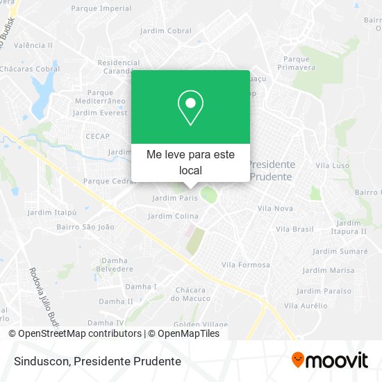 Sinduscon mapa