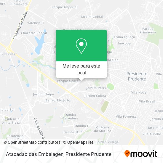 Atacadao das Embalagen mapa