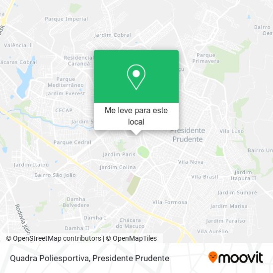 Quadra Poliesportiva mapa