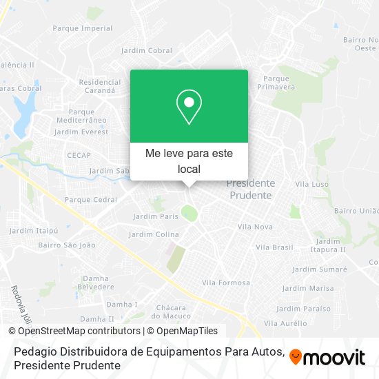 Pedagio Distribuidora de Equipamentos Para Autos mapa