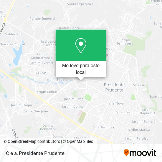 C e a mapa
