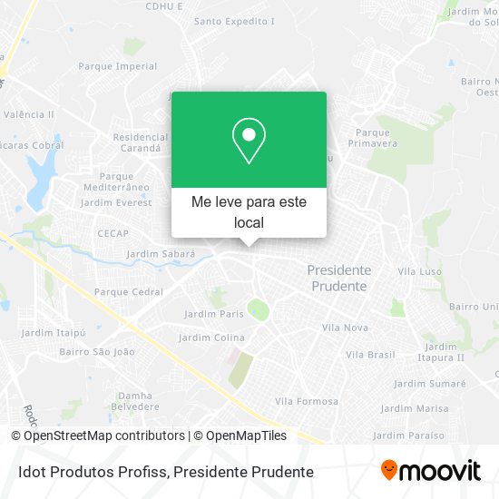Idot Produtos Profiss mapa