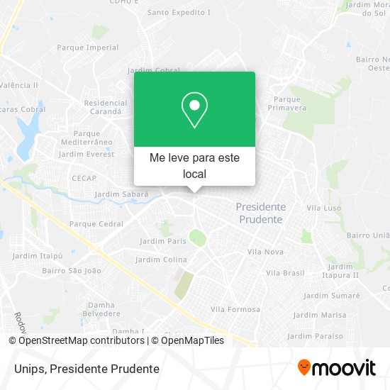 Unips mapa