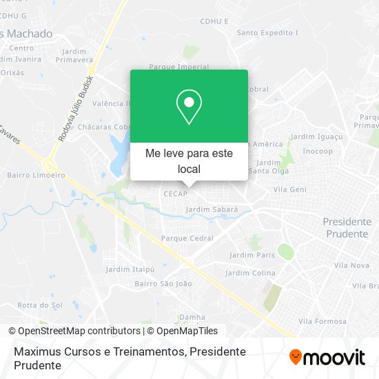 Maximus Cursos e Treinamentos mapa