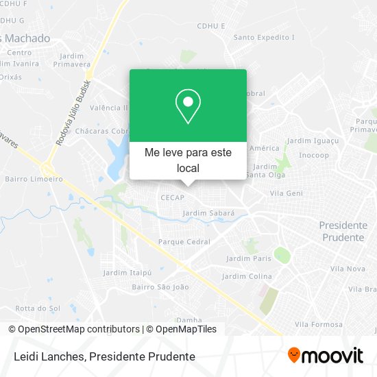 Leidi Lanches mapa