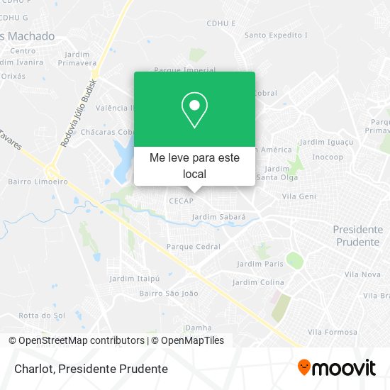 Charlot mapa