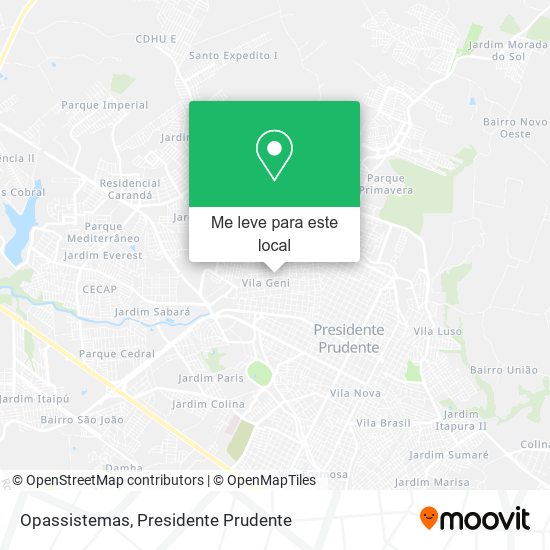 Opassistemas mapa