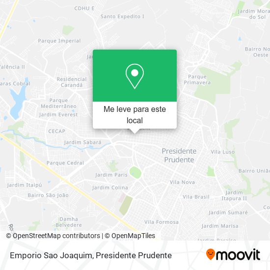 Emporio Sao Joaquim mapa