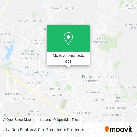 J J Dos Santos & Cia mapa