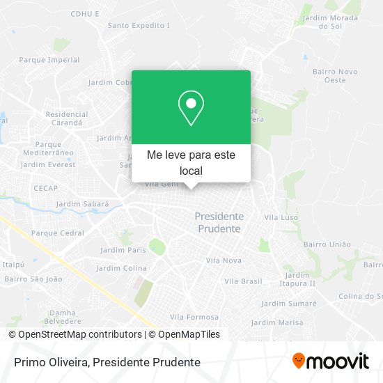 Primo Oliveira mapa