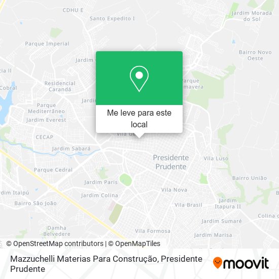 Mazzuchelli Materias Para Construção mapa