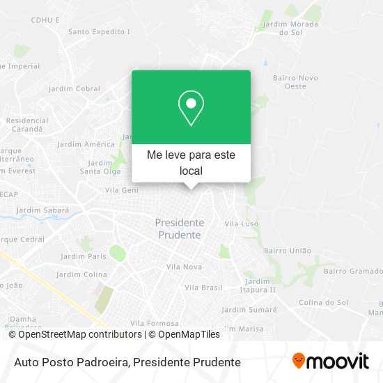 Auto Posto Padroeira mapa