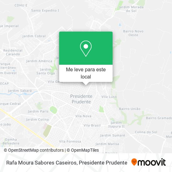 Rafa Moura Sabores Caseiros mapa