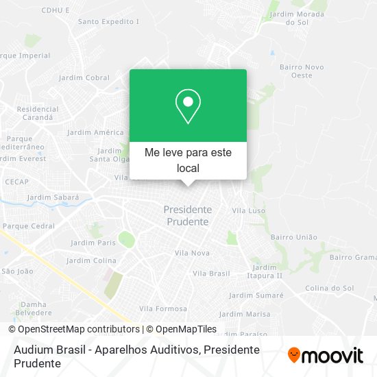 Audium Brasil - Aparelhos Auditivos mapa