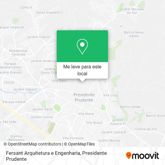 Fersant Arquitetura e Engenharia mapa