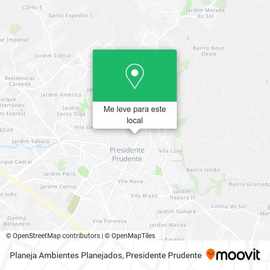 Planeja Ambientes Planejados mapa