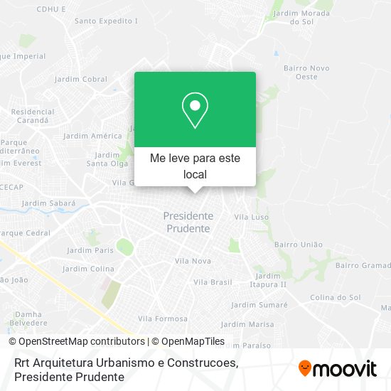 Rrt Arquitetura Urbanismo e Construcoes mapa