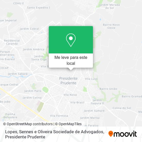 Lopes, Sennes e Oliveira Sociedade de Advogados mapa
