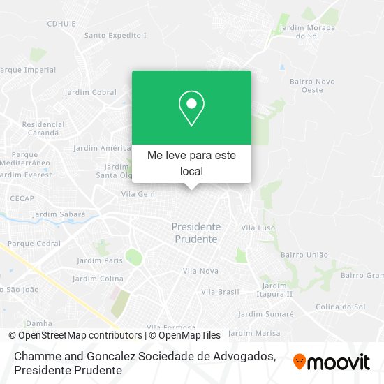 Chamme and Goncalez Sociedade de Advogados mapa