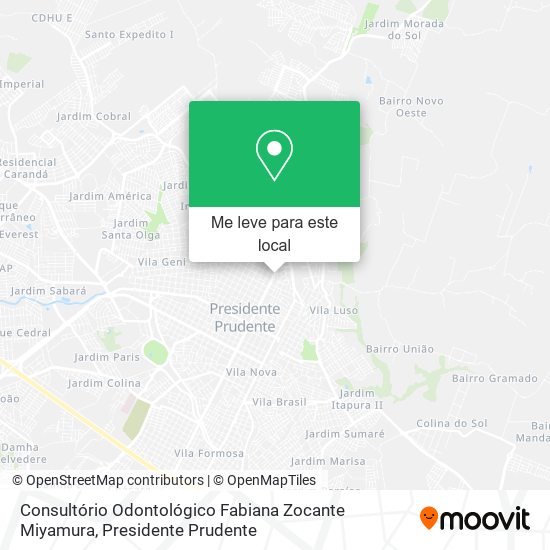 Consultório Odontológico Fabiana Zocante Miyamura mapa