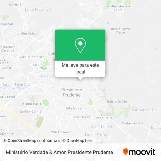 Ministério Verdade & Amor mapa