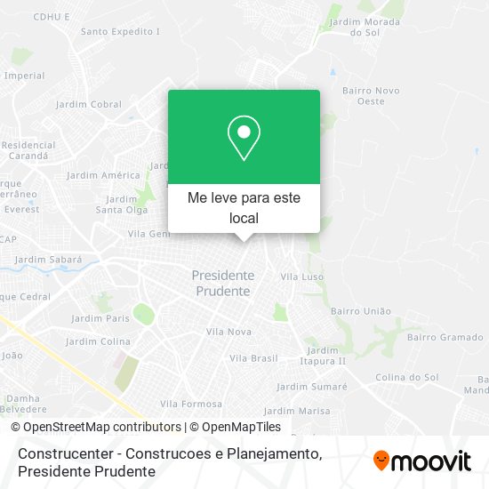 Construcenter - Construcoes e Planejamento mapa