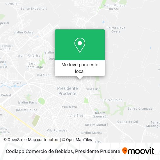 Codiapp Comercio de Bebidas mapa