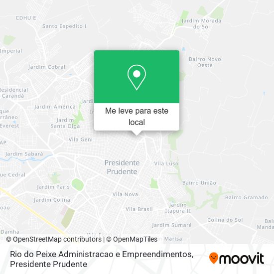 Rio do Peixe Administracao e Empreendimentos mapa