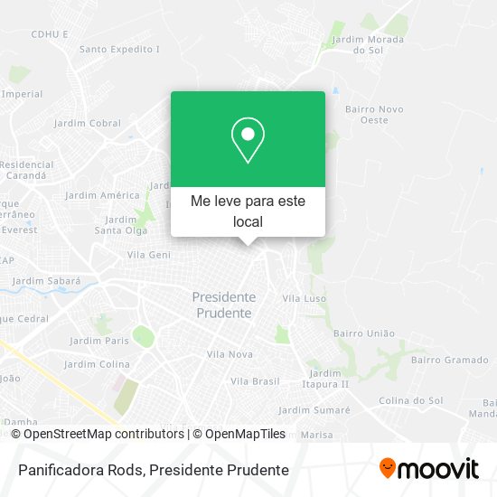 Panificadora Rods mapa
