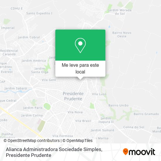 Alianca Administradora Sociedade Simples mapa